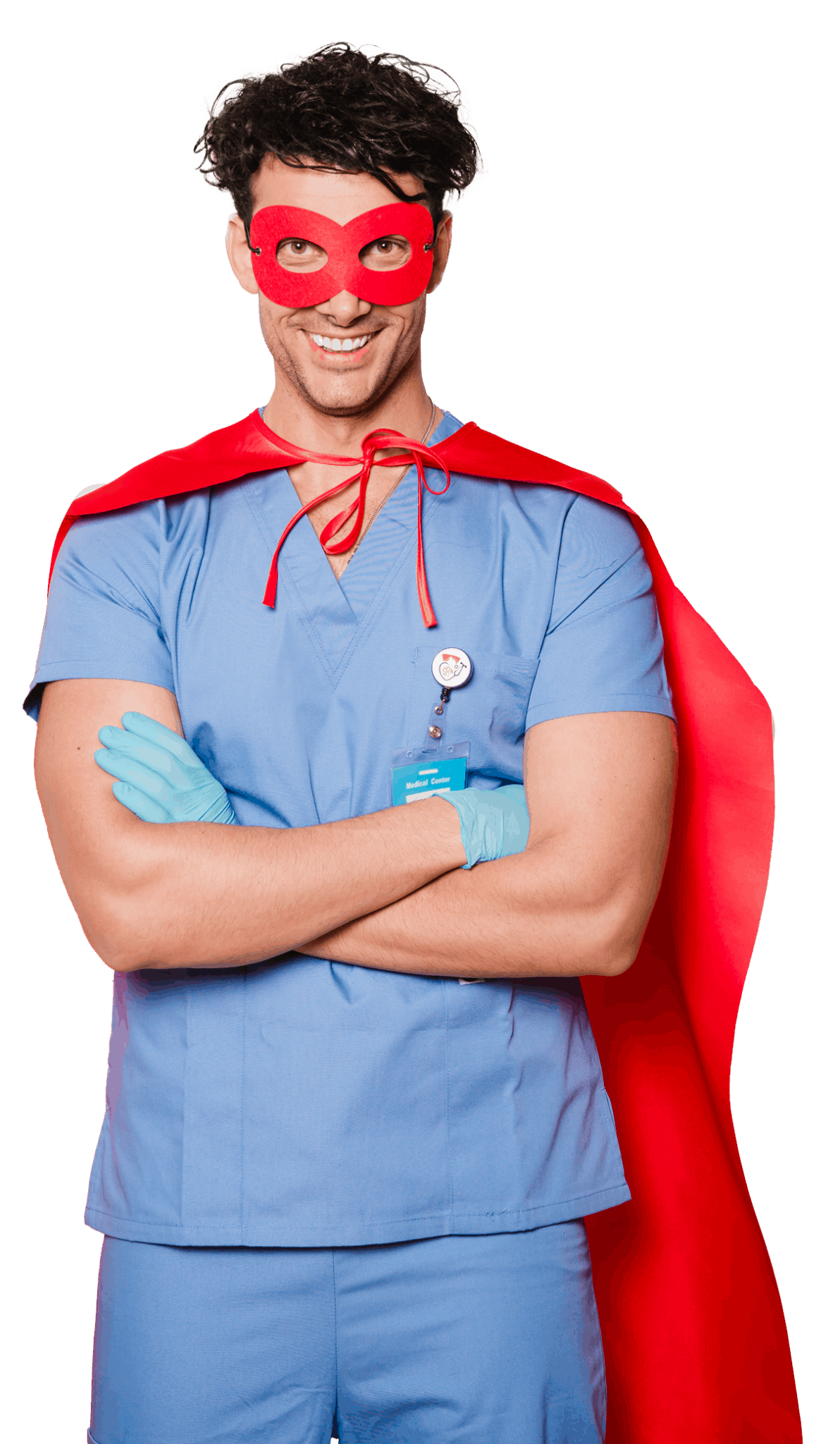 dottore super eroe con personal branding medico di inveneta